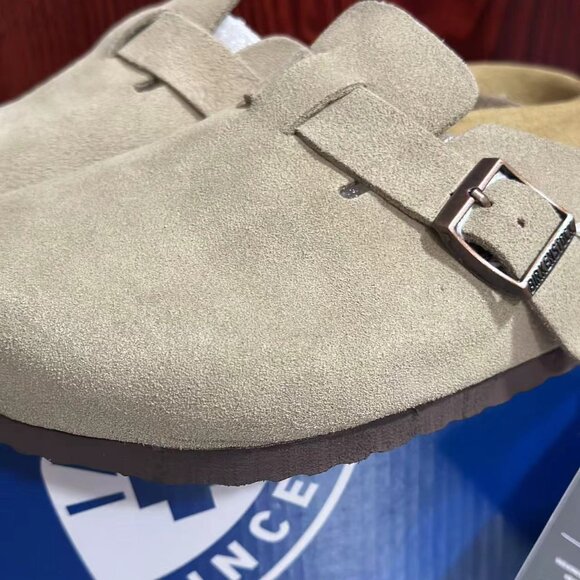 🍞Birkenstock Beige Suede Slip-On Clogs - Picture 5 of 6